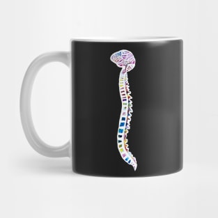 Funfetti Brain and Spine (Dark Background) Mug